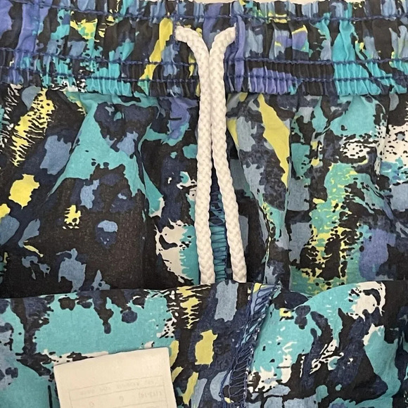 Vtg 90s Nike Shorts Swim Trunks Print All Over Running Baggies Funky Y2k - Picture 8 of 9